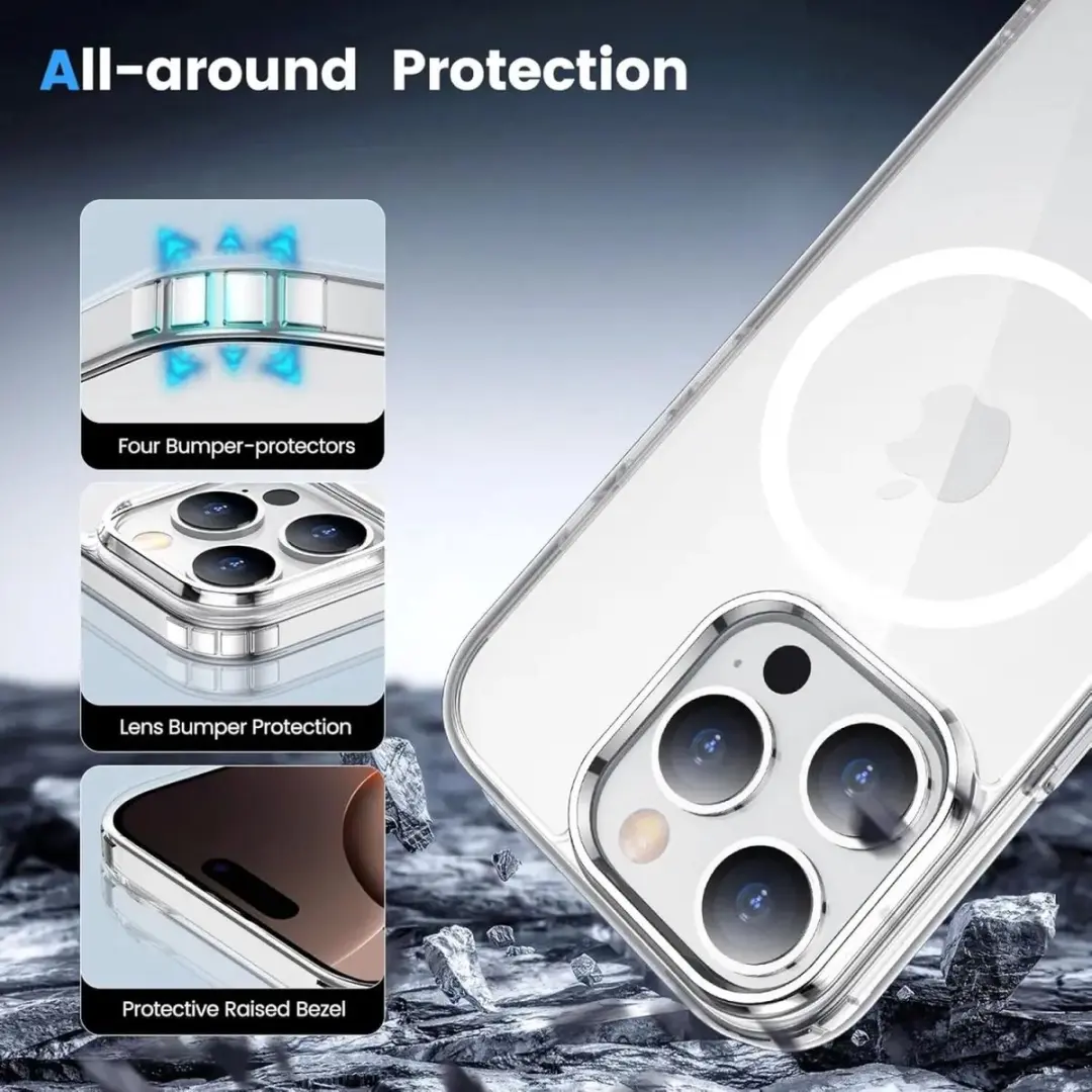 Selected by GSMpunt.nl iPhone 16 Pro Max Hoesje - MagSafe Transparant