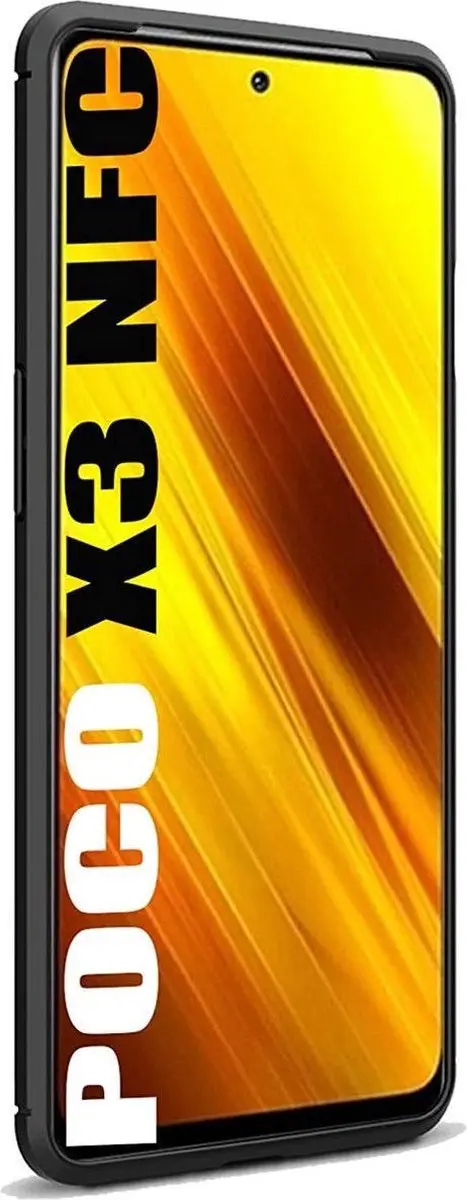 Selected TPU Hoesje Xiaomi Poco X3 - Carbon - Zwart