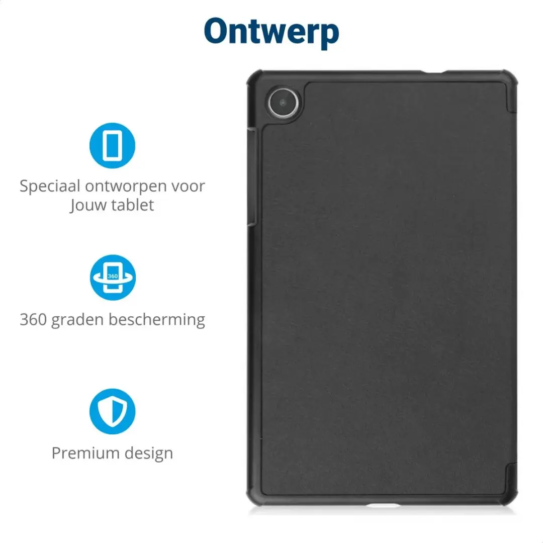 Selected by GSMpunt Lenovo Tab M8 Gen 4 Book Case - Zwart