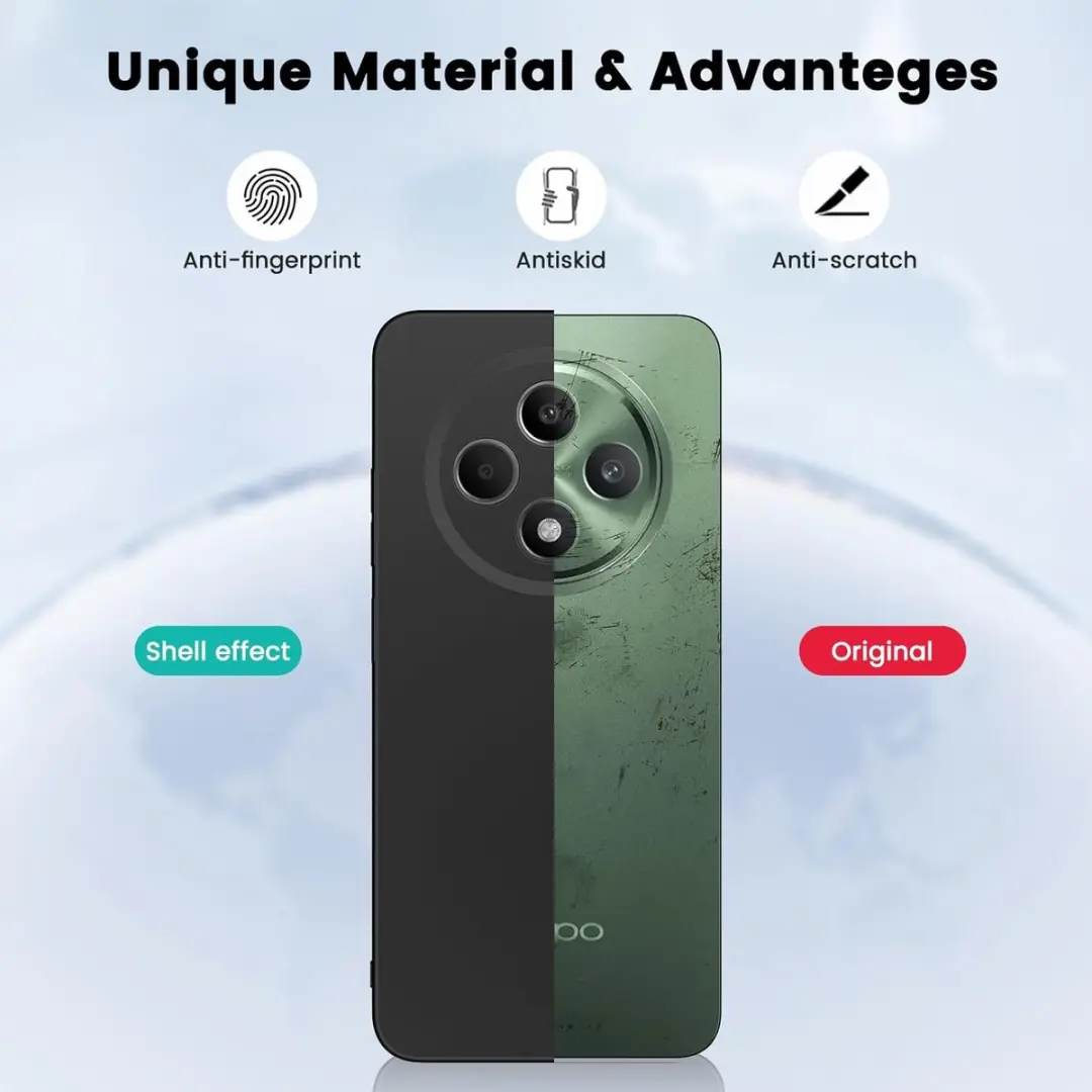 Selected by GSMpunt Oppo Reno 12 F Hoesje - Zwart Dun TPU - afbeelding 6 van 6