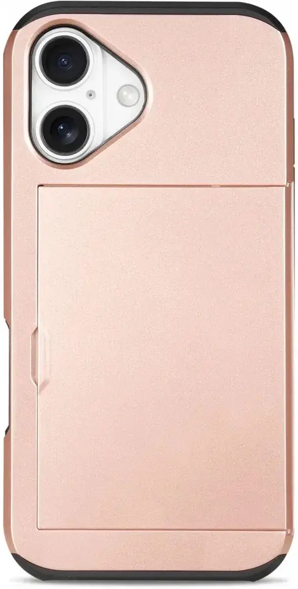 Selected by GSMpunt.nl iPhone 16 Hoesje met Kaarthouder - Roze