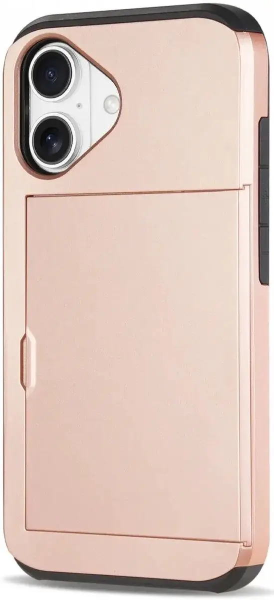 Selected by GSMpunt.nl iPhone 16 Hoesje met Kaarthouder - Roze
