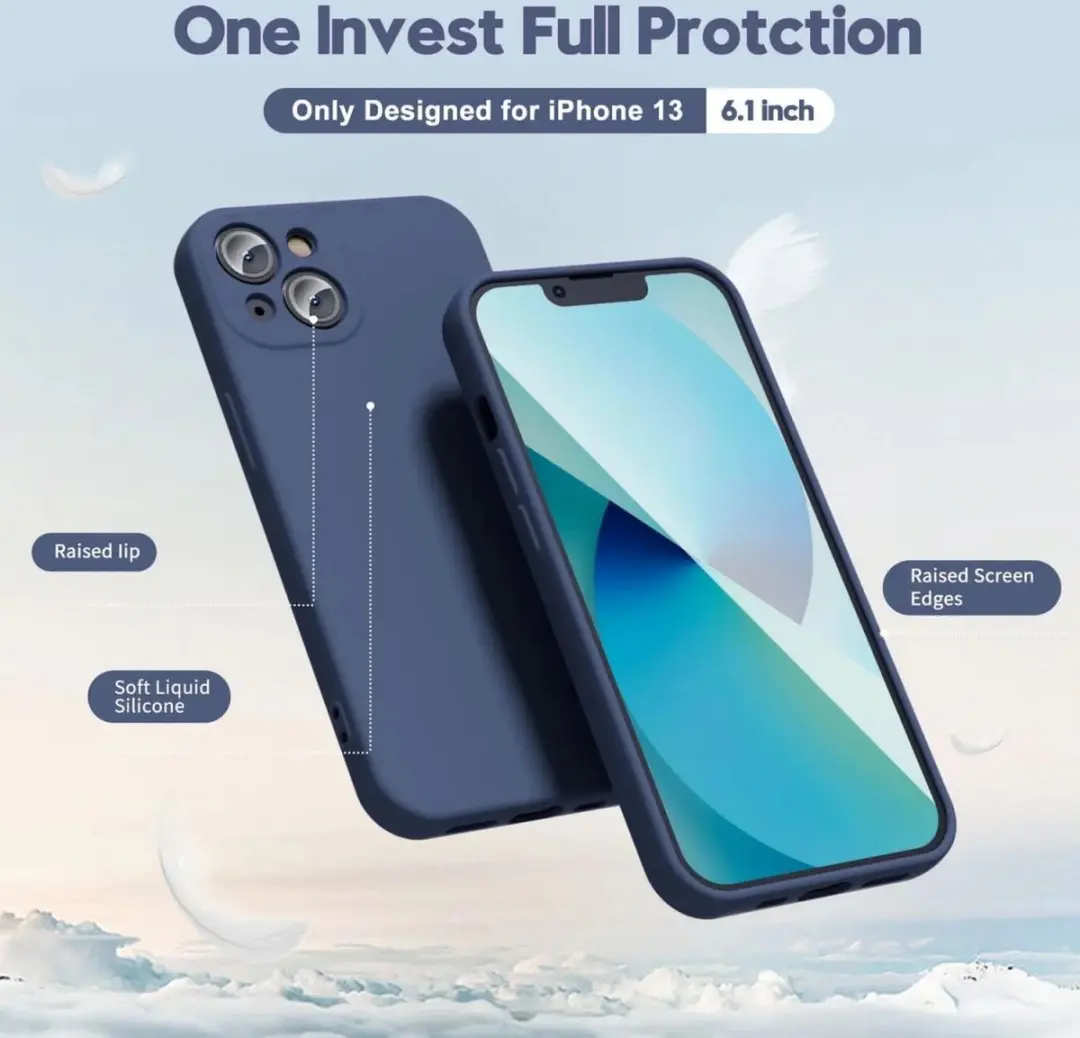 Selected by GSMpunt.nl iPhone 13 Hoesje - Donkerblauw TPU