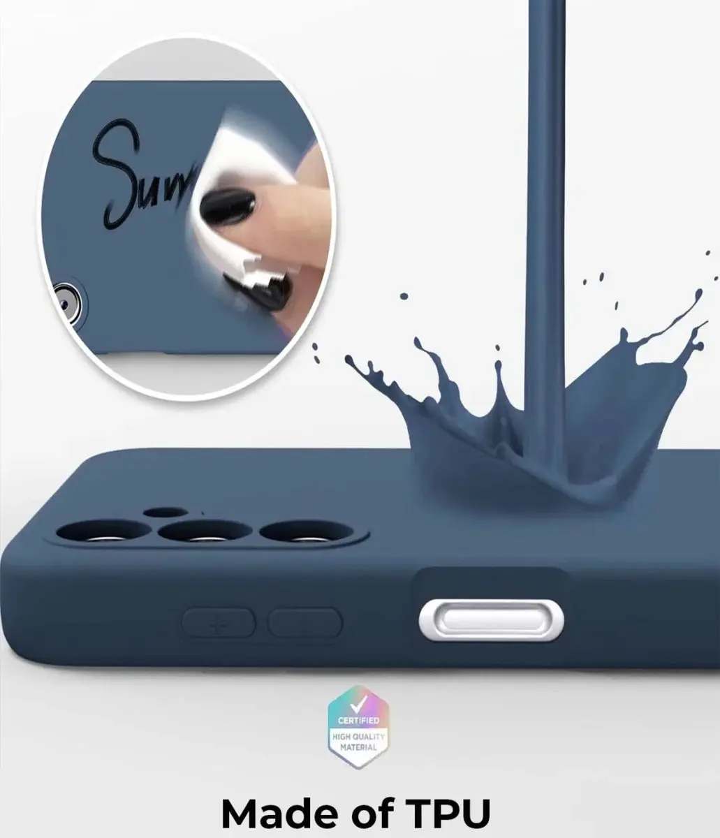 Selected Hoesje Samsung Galaxy A14 - Dun TPU - Donkerblauw