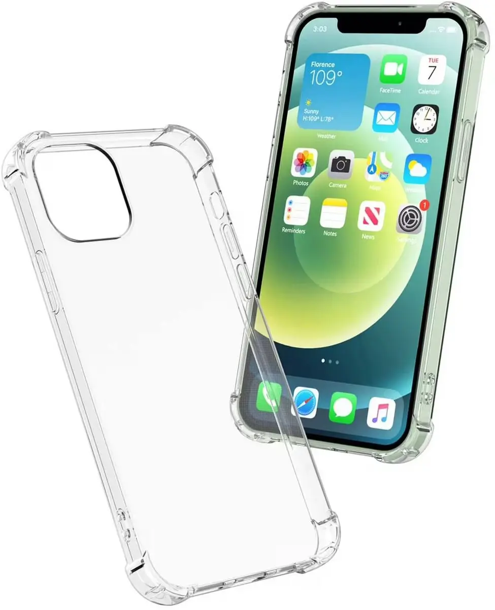 Selected by GSMpunt Hoesje iPhone 12 Schokbestendig Transparant