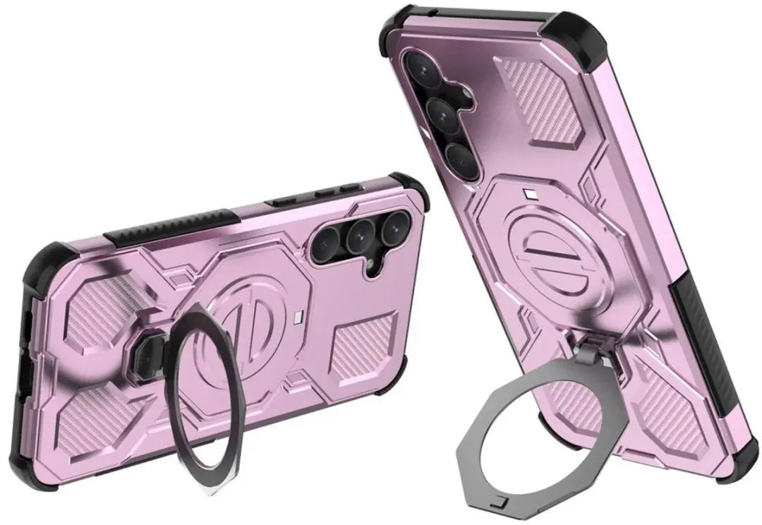 Selected Samsung Galaxy A55 MagSafe Kickstand Hoesje - Roze