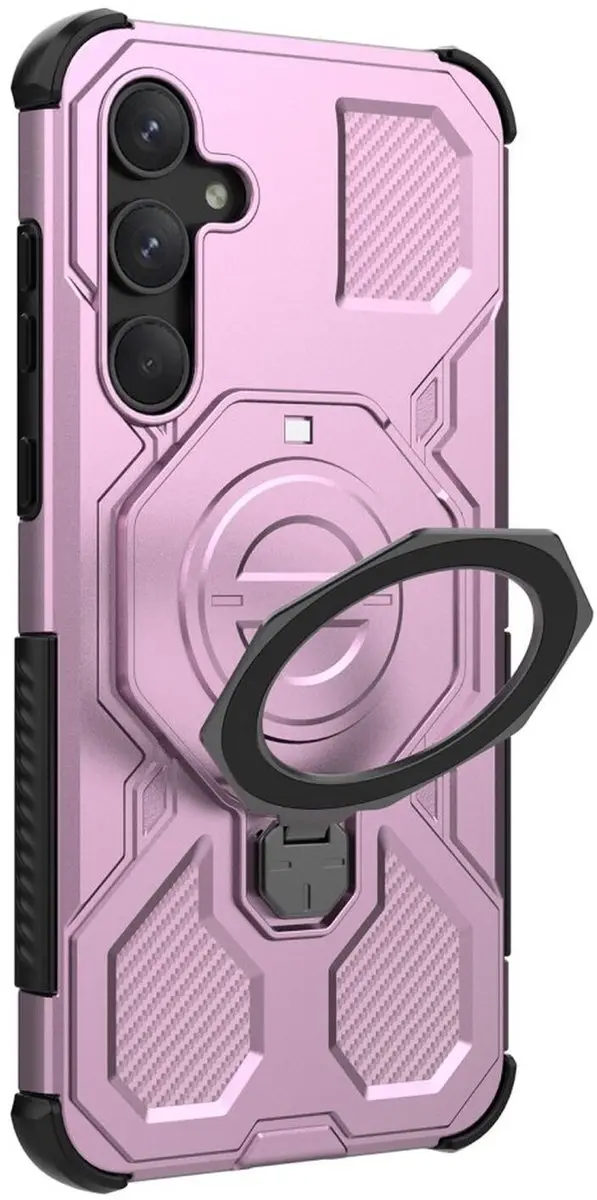 Selected Samsung Galaxy A55 MagSafe Kickstand Hoesje - Roze