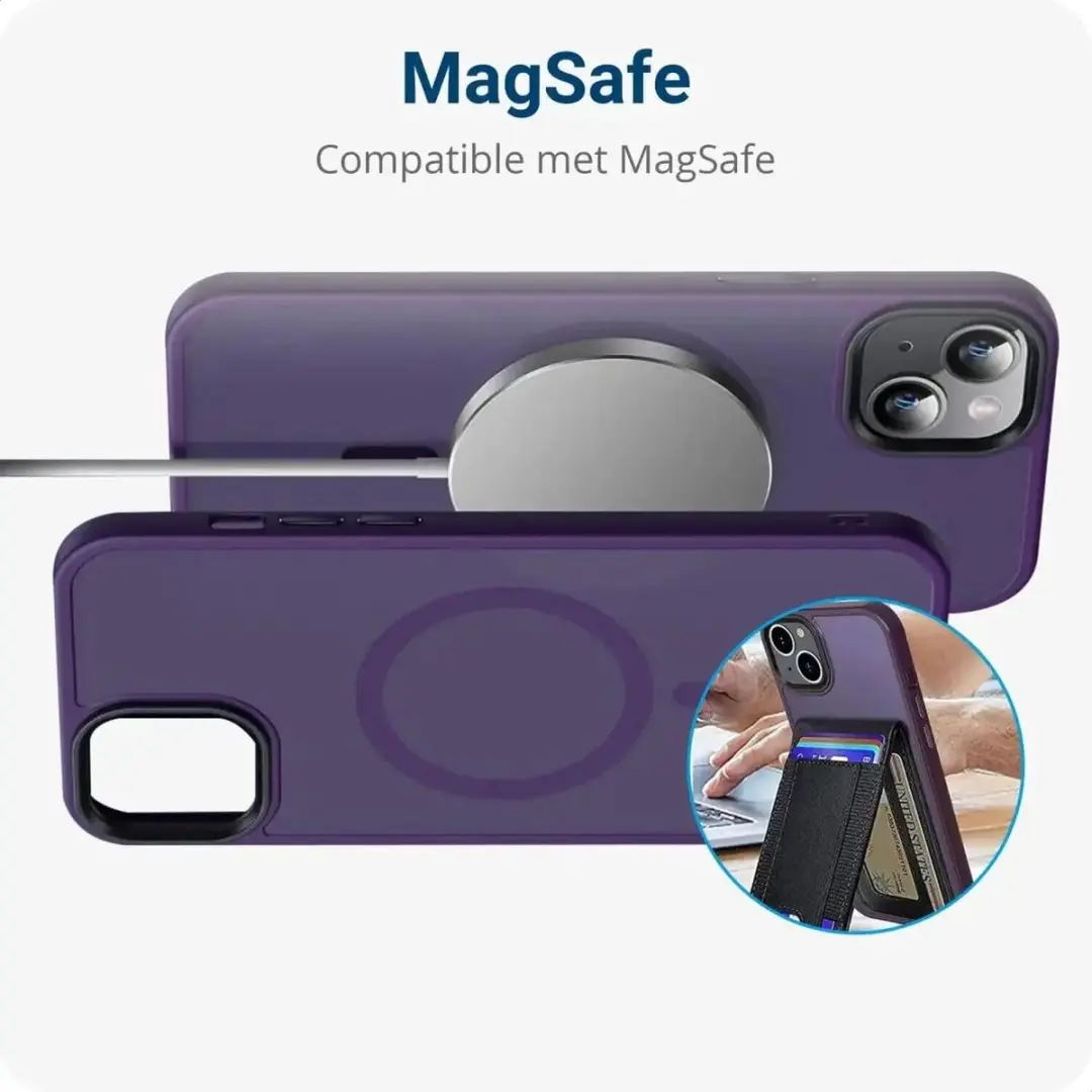 Selected by GSMpunt Apple iPhone 13 Hoesje - Paars - MagSafe - afbeelding 6 van 6