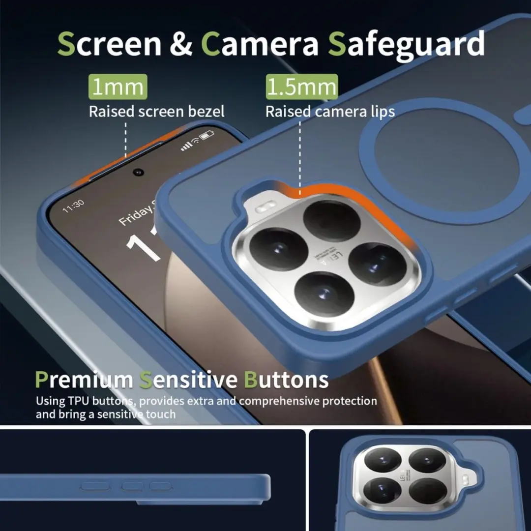 Selected Xiaomi 15T Pro Hybrid Back Cover - MagSafe Blauw
