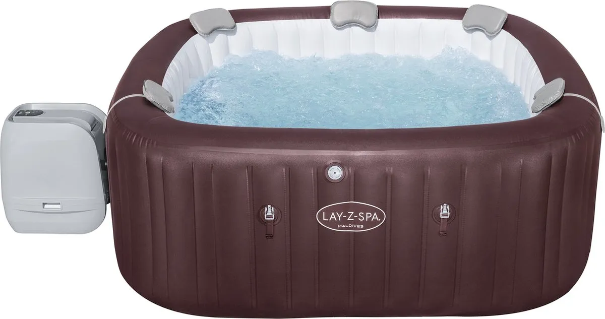 Bestway Lay-Z-Spa Maldives HydroJet Pro SMART 201x201x80cm - 1050L - Rood - afbeelding 2 van 6