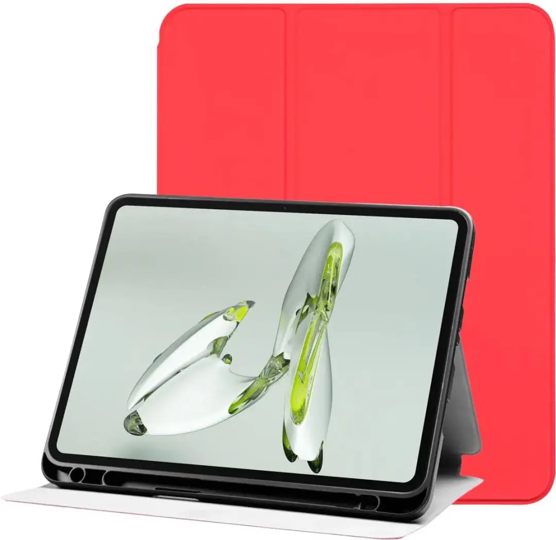 Selected Tablet Hoes Tri-Fold Luxe Kunstleer Rood - OnePlus Pad Go/Oppo Pad Neo