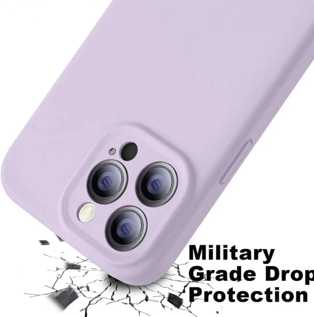 Selected Hoesje iPhone 15 Pro Max Siliconen Lila
