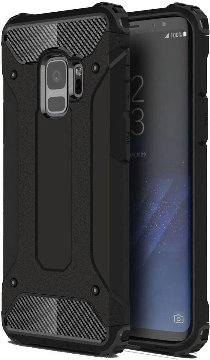 Selected Hoesje Samsung Galaxy S9 Hybride Schokbestendig - Zwart - afbeelding 6 van 6