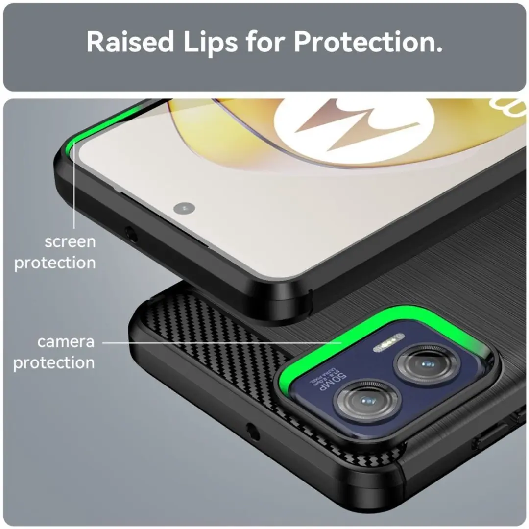 Selected TPU Hoesje Motorola Moto G73 - Zwart