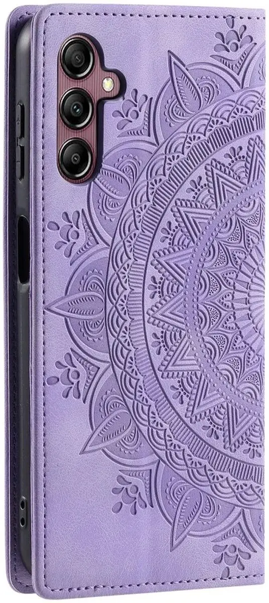 Selected Hoesje Mandala Book Case Paars - Samsung Galaxy A16 - 2 Pasjes