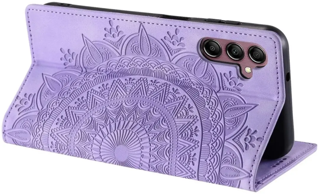 Selected Hoesje Mandala Book Case Paars - Samsung Galaxy A16 - 2 Pasjes