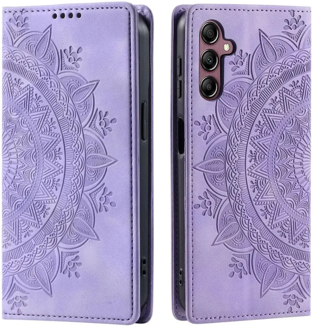 Selected Hoesje Mandala Book Case Paars