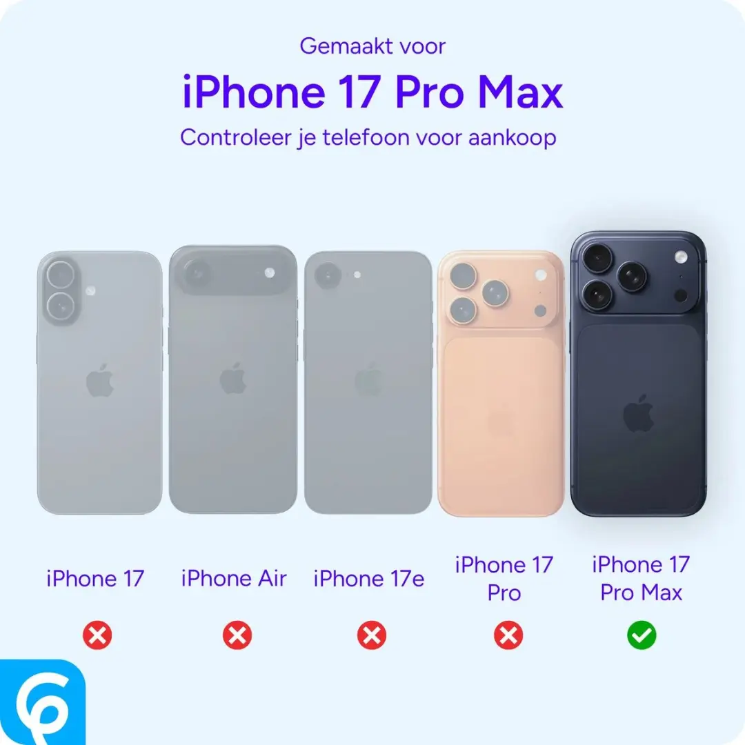 Selected by GSMpunt.nl iPhone 17 Pro Max Hoesje - Groen