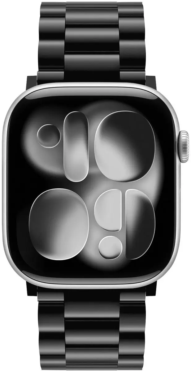 SBG RVS Schakelbandje Apple Watch - 38/40/41/42mm - Zwart