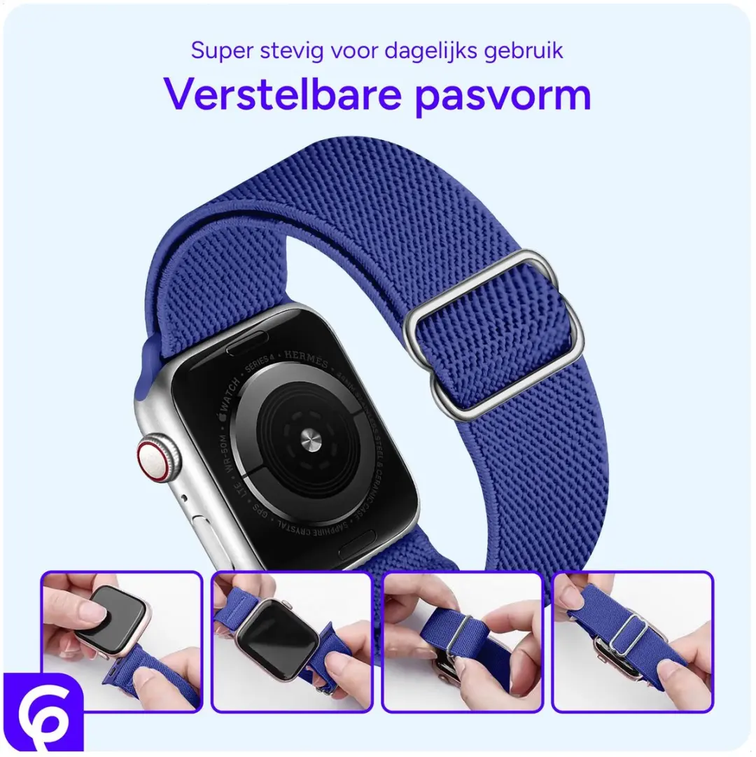 Selected SBG Nylon Sportband Apple Watch - Blauw