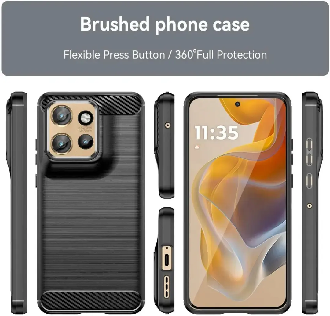 Selected TPU Hoesje Motorola Edge 50 Neo - Zwart