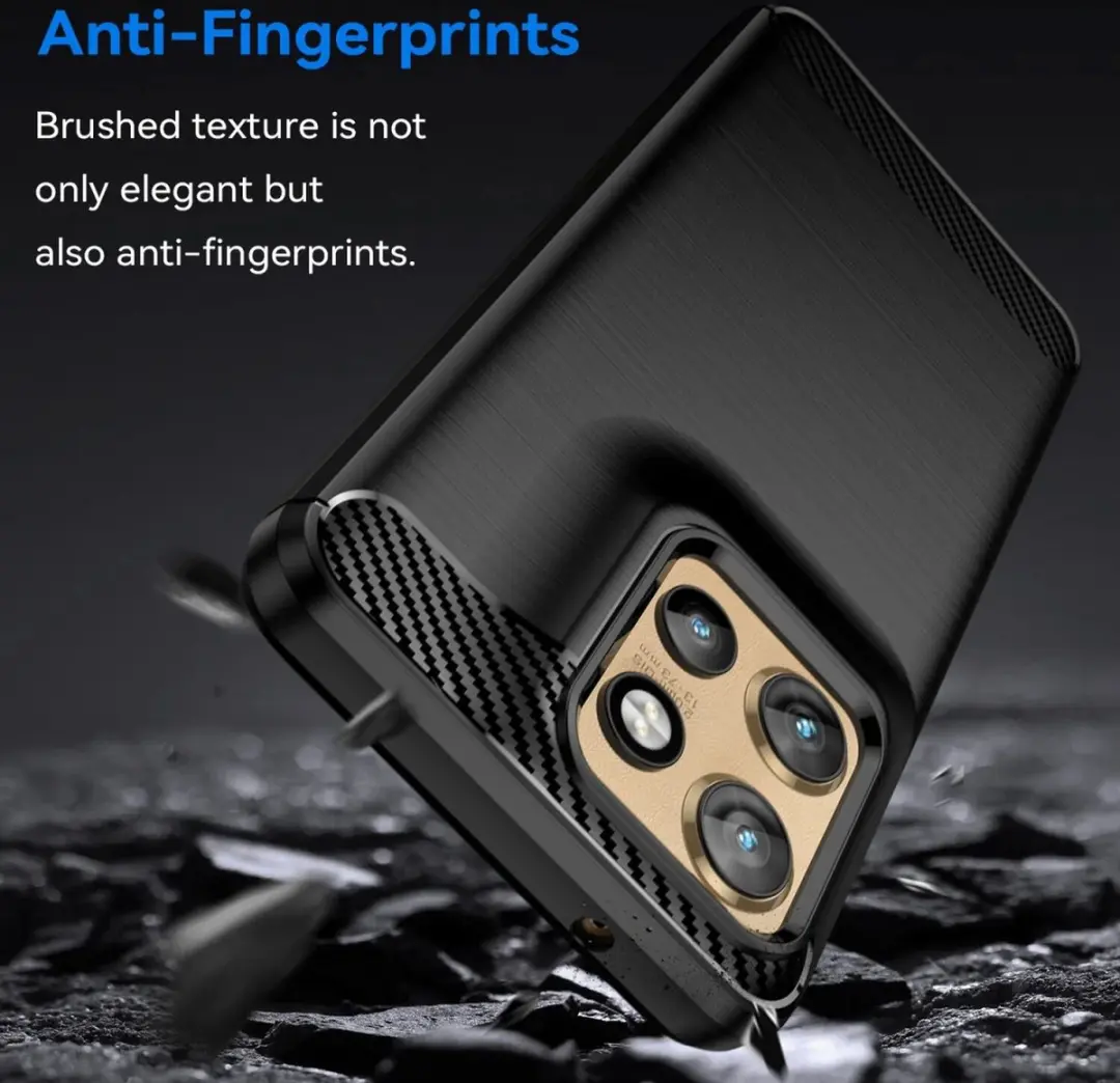Selected TPU Hoesje Motorola Edge 50 Neo - Zwart