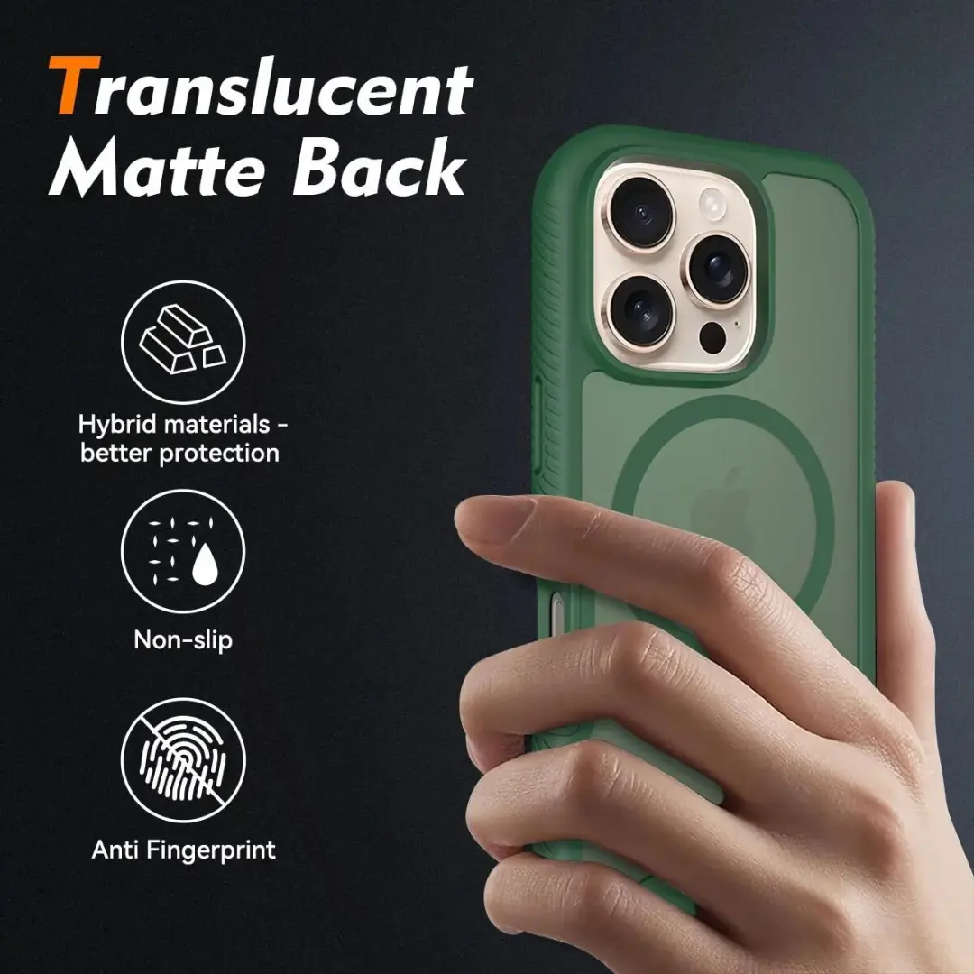 Selected Hoesje iPhone 16 Pro Full Protect Matte Groen