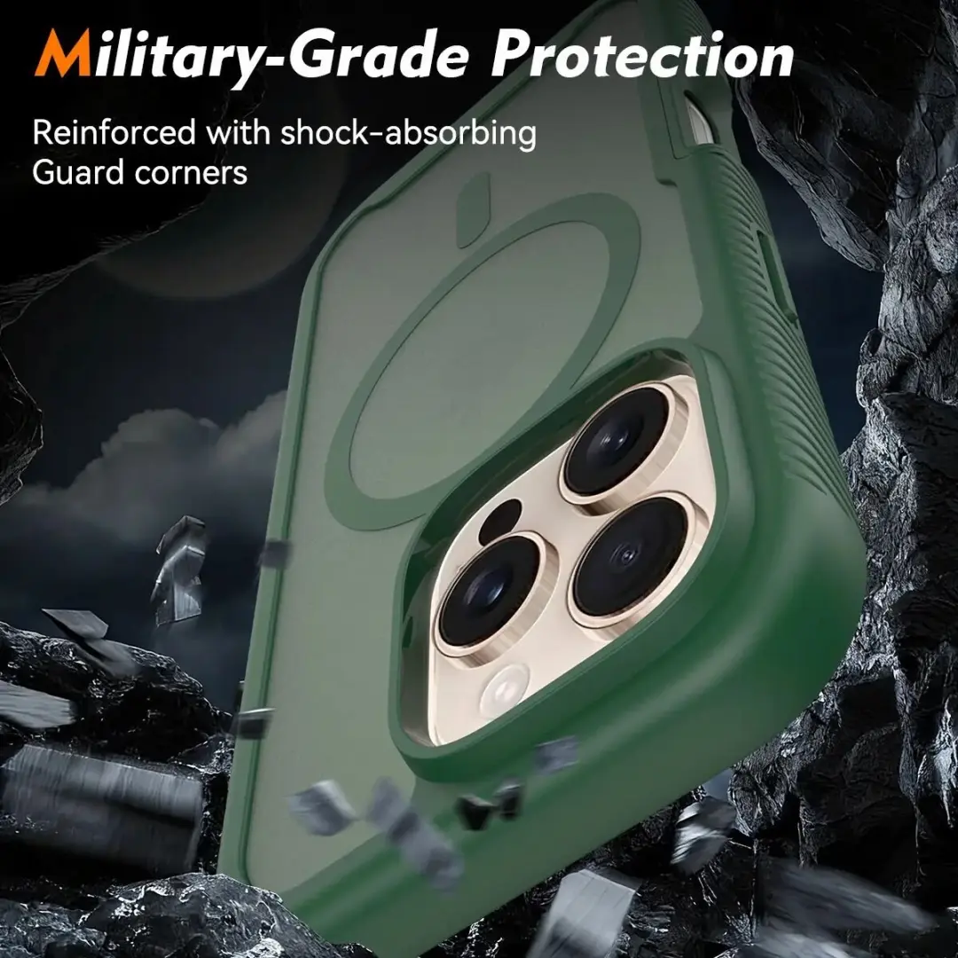 Selected Hoesje iPhone 16 Pro Full Protect Matte Groen