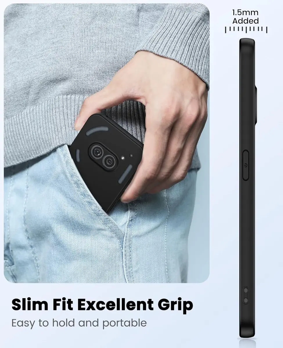 Selected by GSMpunt Dun TPU Hoesje Nothing Phone (2a) - Zwart