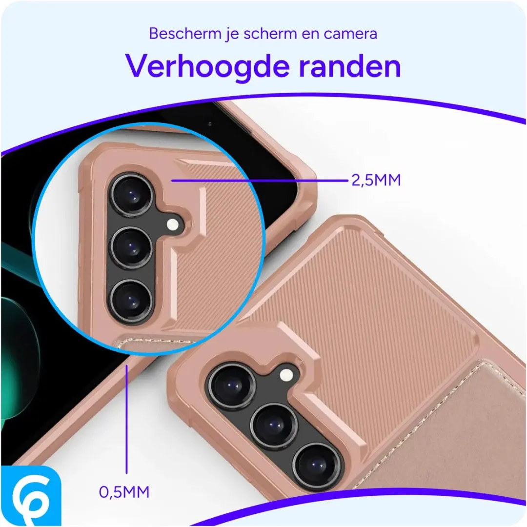 Selected Portemonnee Hoesje Samsung Galaxy S24 FE - Roze - 4 Pasjes - afbeelding 6 van 6
