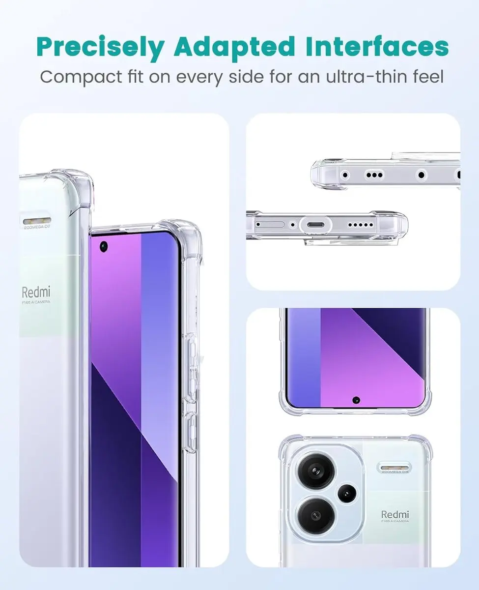 Selected Transparant Hoesje Xiaomi Poco M6 Pro / Redmi Note 13 Pro 4G - Schokbestendig