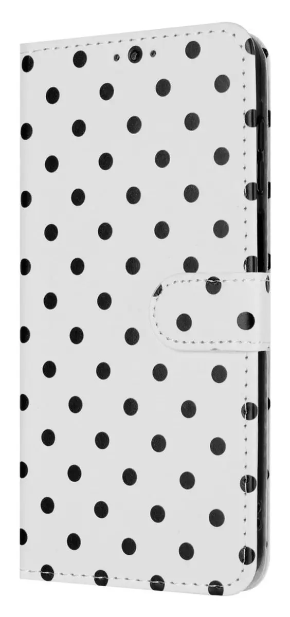 Selected Xiaomi Redmi Note 15 Pro 5G Hoesje Polka Dot - 3 Pasjes Wit - afbeelding 6 van 6