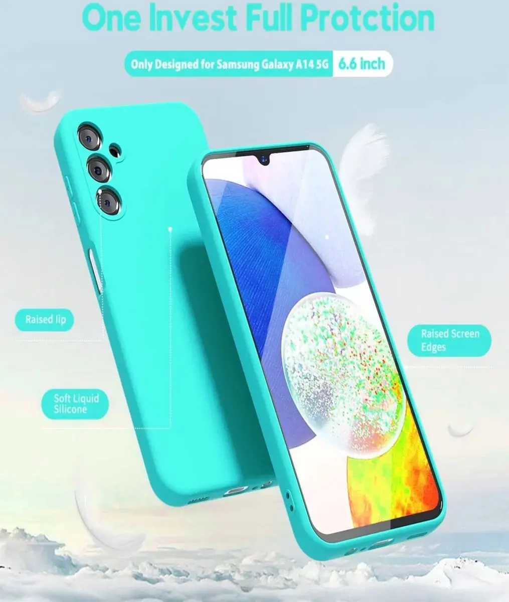 Selected Hoesje Samsung Galaxy A14 Blauw - Dun TPU