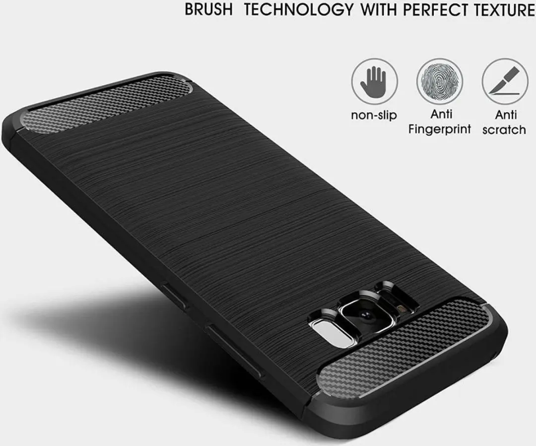 Selected TPU Hoesje Samsung Galaxy S8 Plus - Zwart - afbeelding 6 van 6