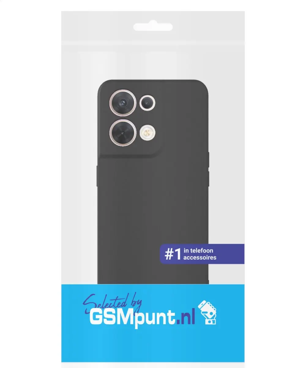 Selected Dun TPU Hoesje Oppo Reno 8 - Zwart