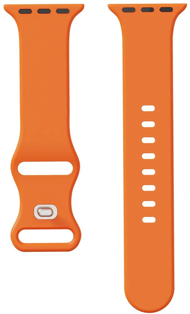 Selected SBG Siliconen Horlogeband Apple Watch 9 45mm - Oranje