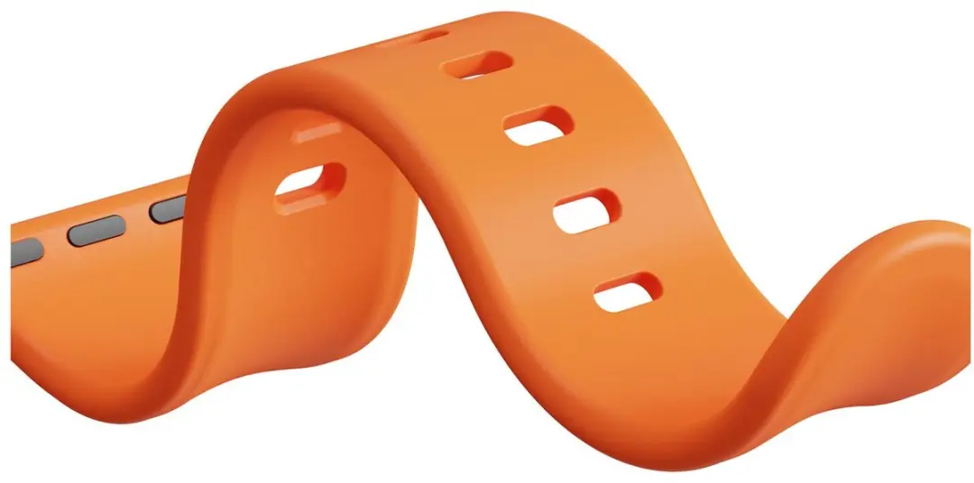 Selected SBG Siliconen Horlogeband Apple Watch 9 45mm - Oranje