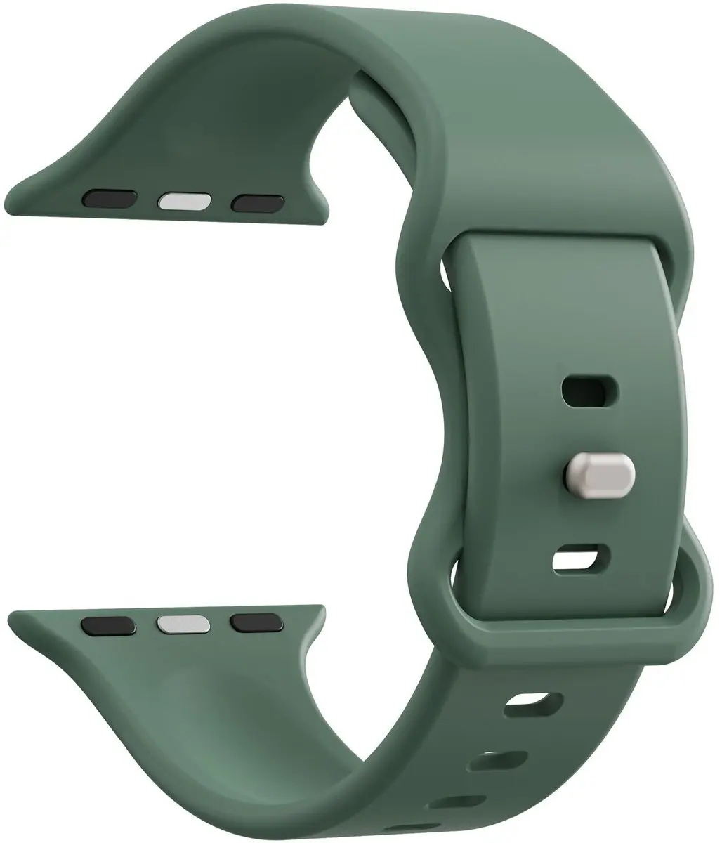 Selected SBG Siliconen Horlogeband Apple Watch 41mm - Donker Groen