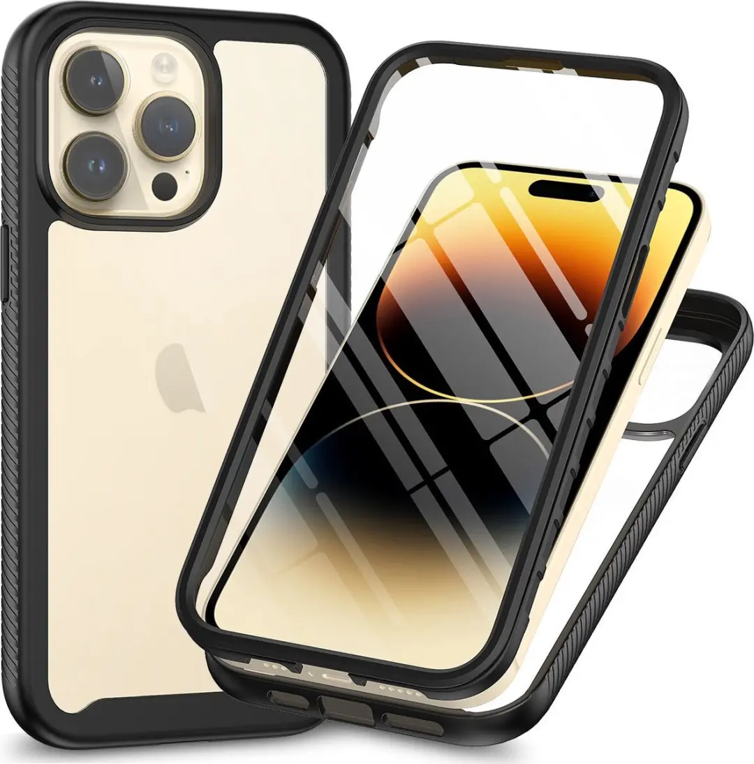 Selected by GSMpunt.nl iPhone 15 Pro Hoesje met Ingebouwde Screenprotector