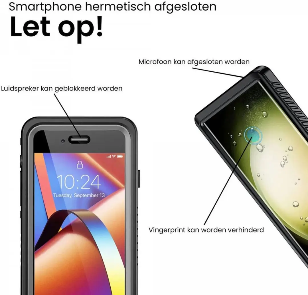 Selected SBG Outdoor Case Waterdicht Pixel 9 - IP68 - Zwart/Transparant