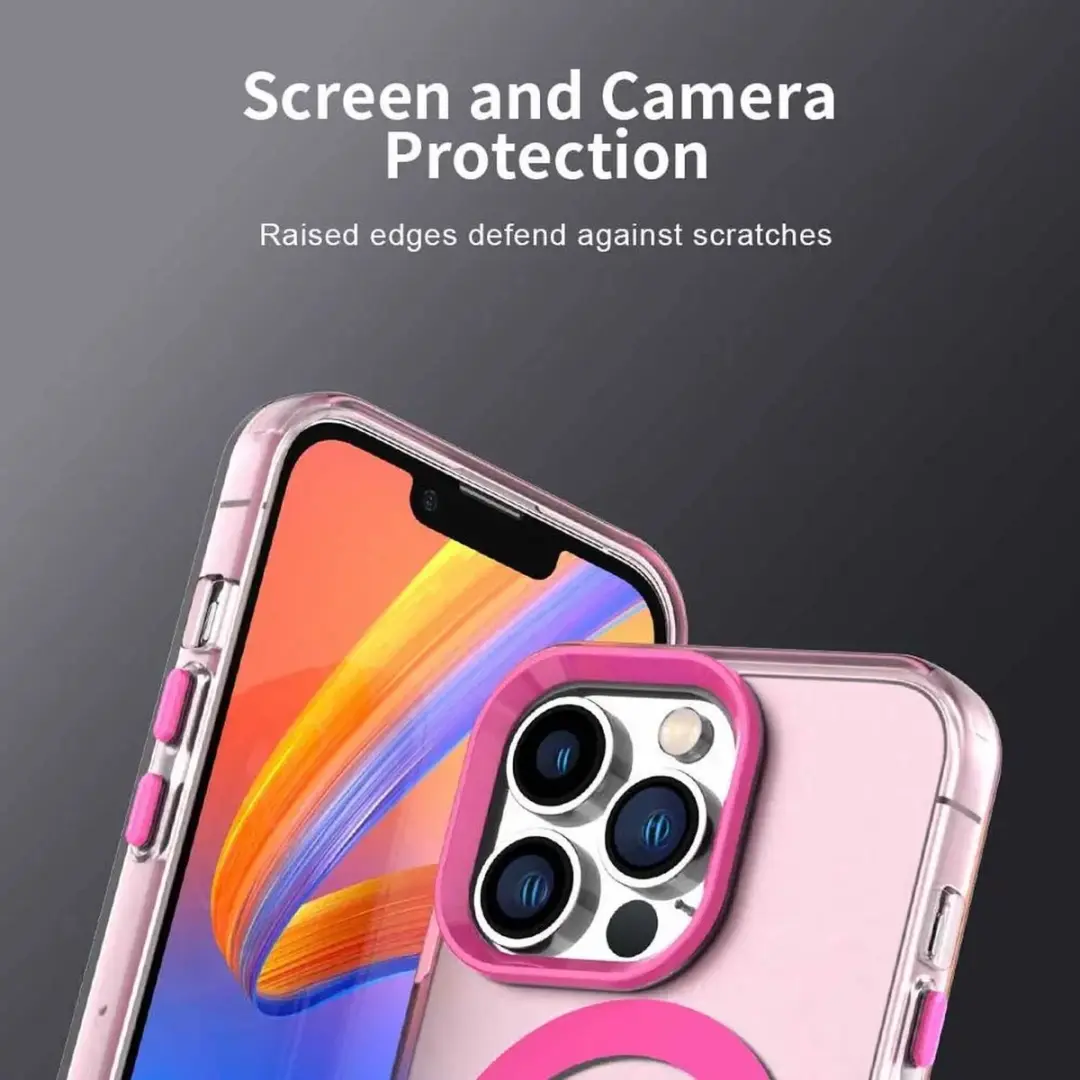 Selected MagSafe Backcover iPhone 14 Pro Max - Roze Transparant