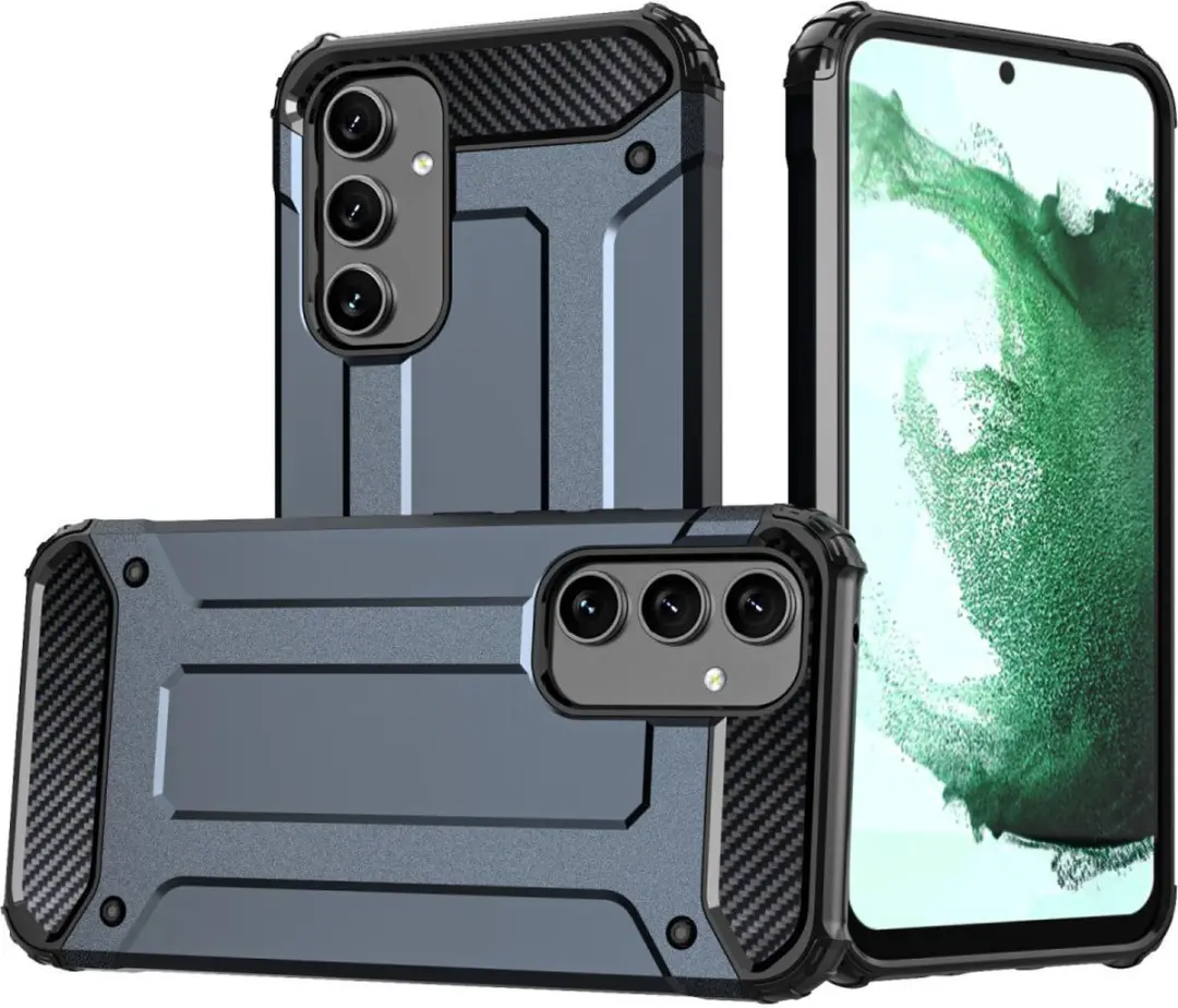Selected Hoesje Samsung Galaxy A54 Hybride Blauw