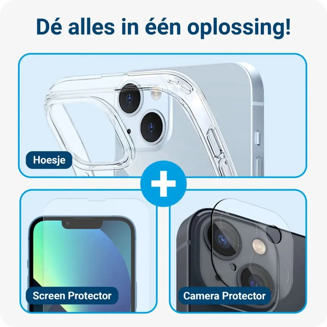 Selected iPhone 15 Plus Beschermset - Transparant