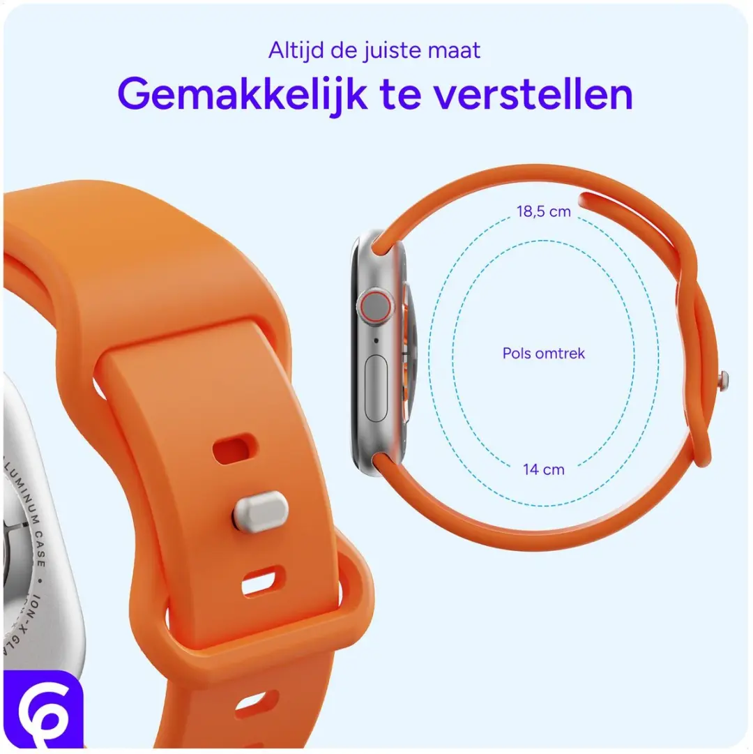 Selected SBG Siliconen Bandje Apple Watch - 38/40/41/42mm - Oranje
