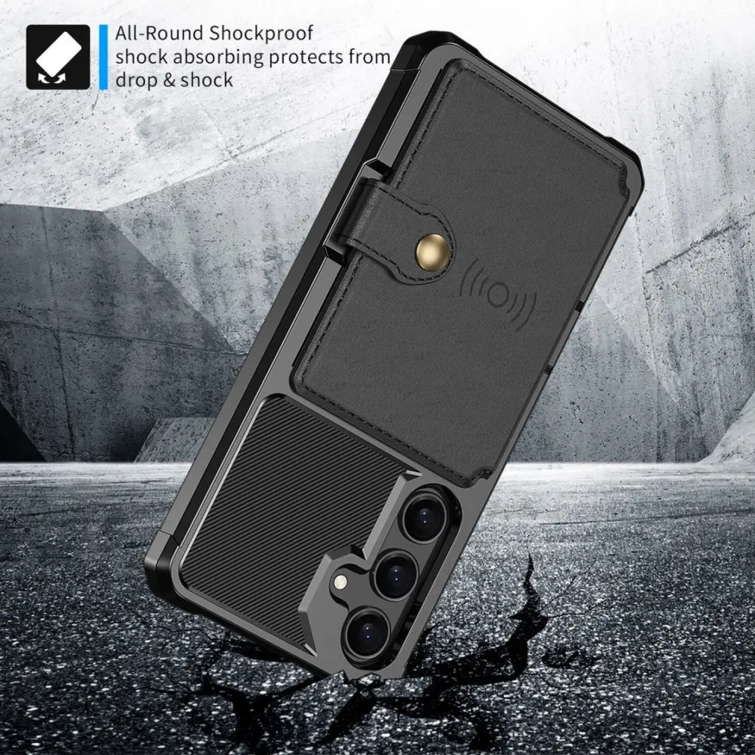 Selected Portemonnee Hoesje Samsung Galaxy S25 FE - 4 Pasjes - Zwart