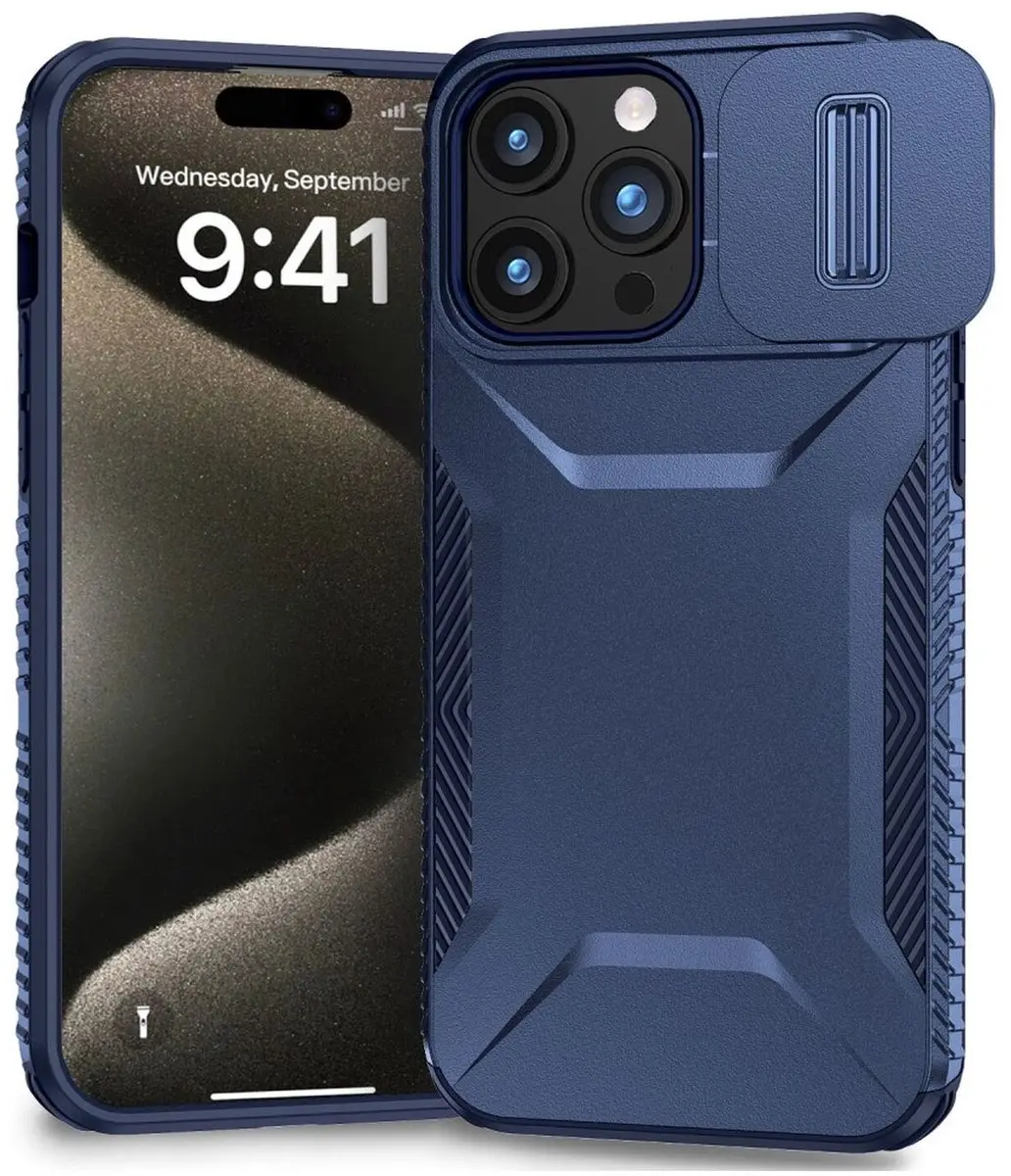 Selected Hoesje iPhone 15 Pro Blauw