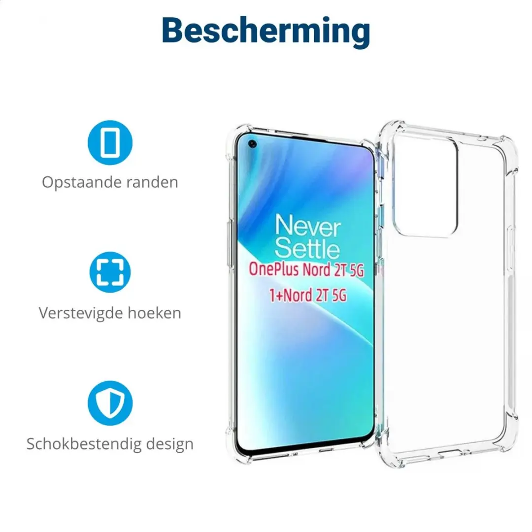 OnePlus Nord 2T TPU Hoesje - Transparant