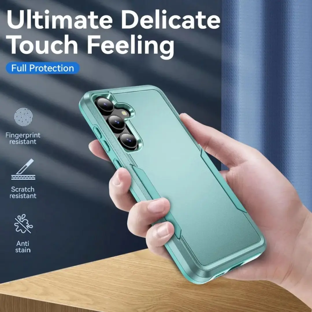 Selected Back Cover Rugged Hoesje Samsung Galaxy S24/S25 - Groen