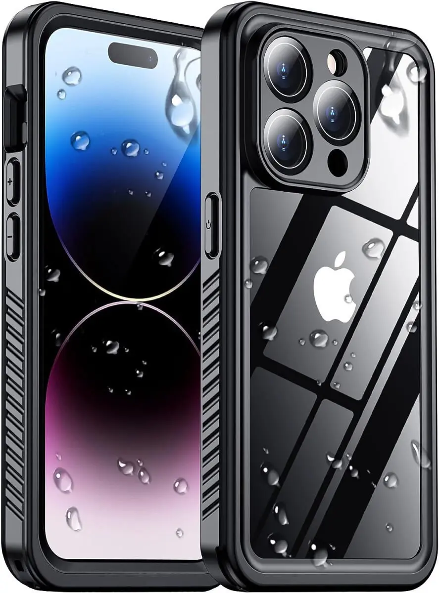 Selected SBG Outdoor Case Waterdicht iPhone 15 Pro - IP68 - Zwart/Transparant