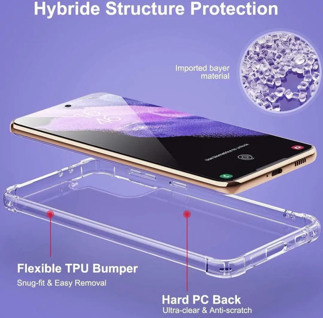 Selected Hoesje Schokbestendig TPU Transparant - Samsung Galaxy S21 Plus